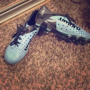 Women’s 2.0 grey blue soccer cleats